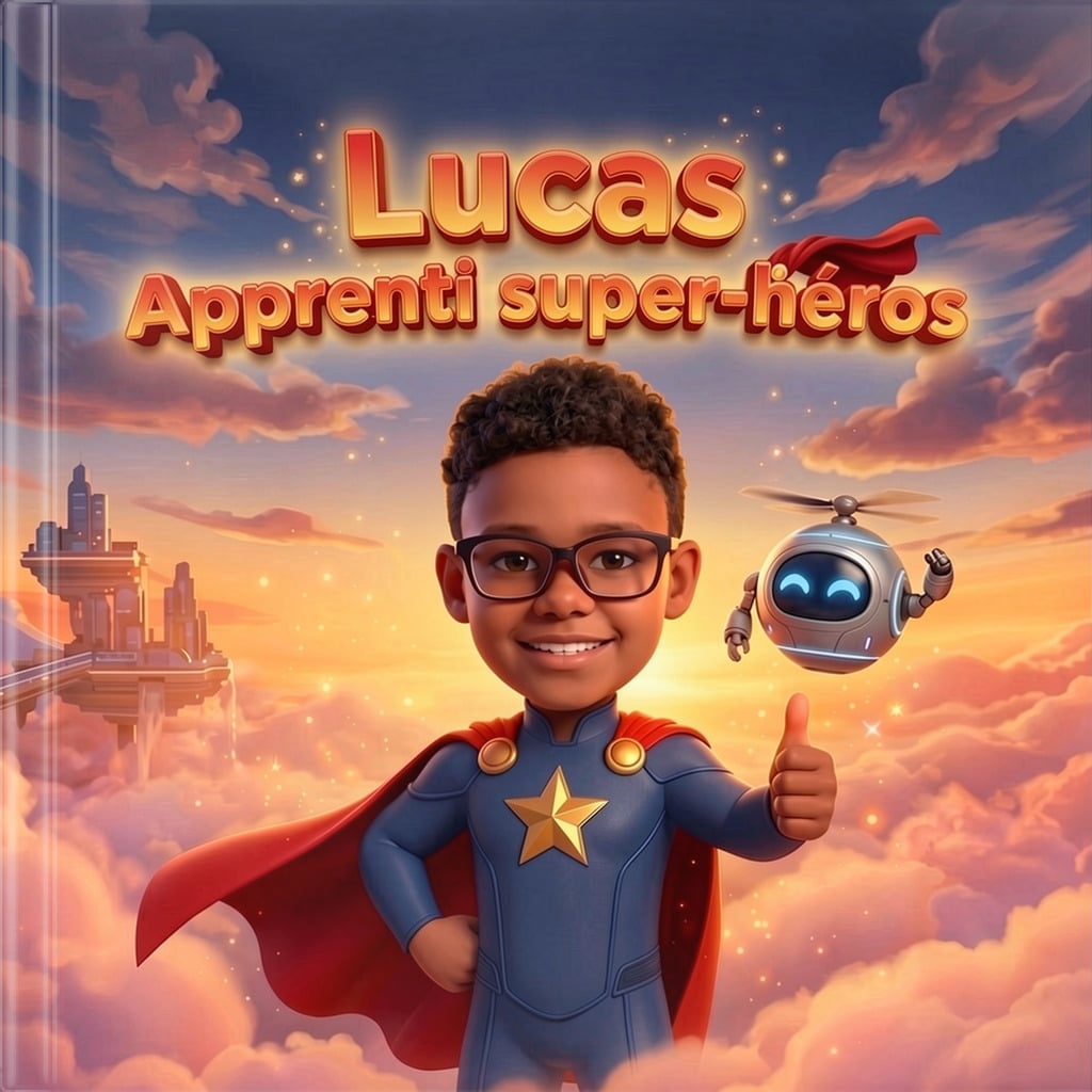 Couverture du livre personnalisé Apprenti Super-Héros