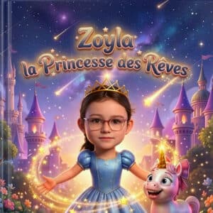 La Princesse des Rêves — Couverture du livre personnalisé
