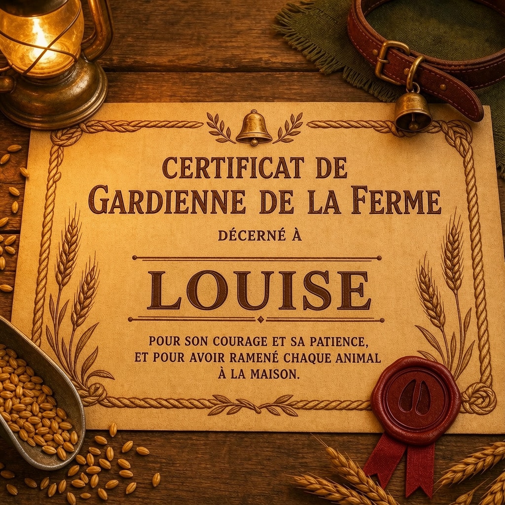 Aperçu du livre personnalisé · certificat